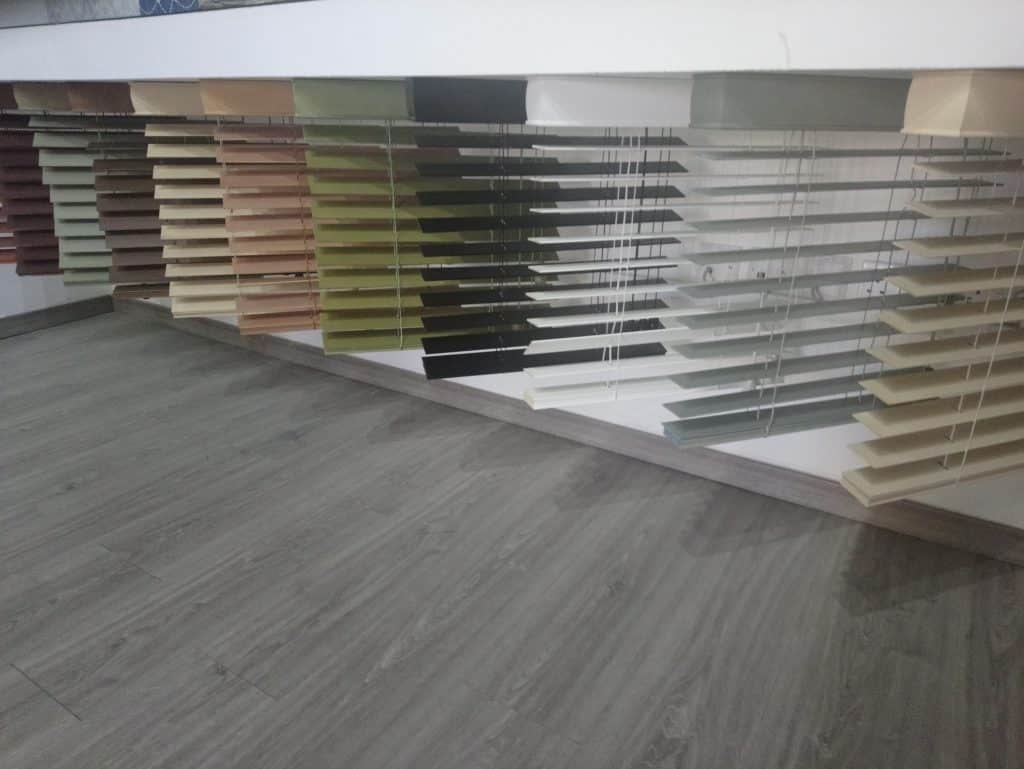 Blinds Display in showroom Adore More