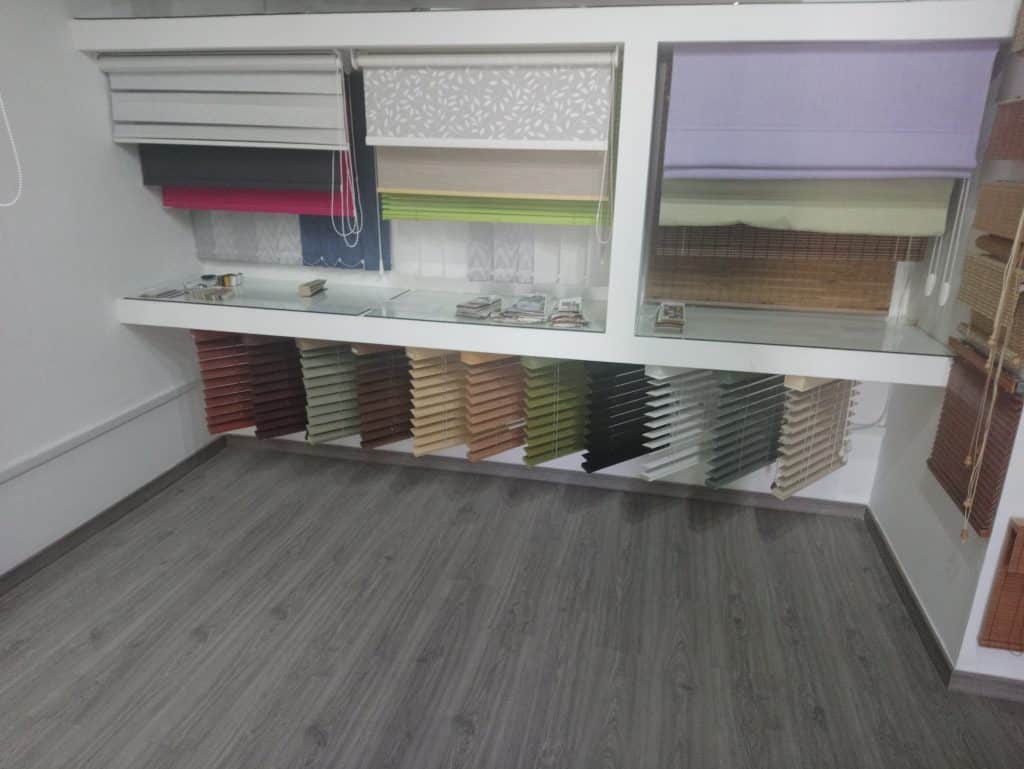 Blinds Display in showroom Adore More